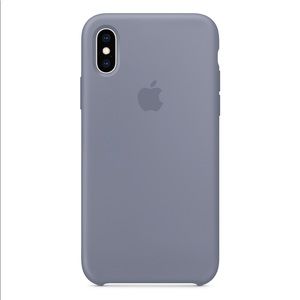 Apple iPhone X/XS Silicone Case Lavender Gray